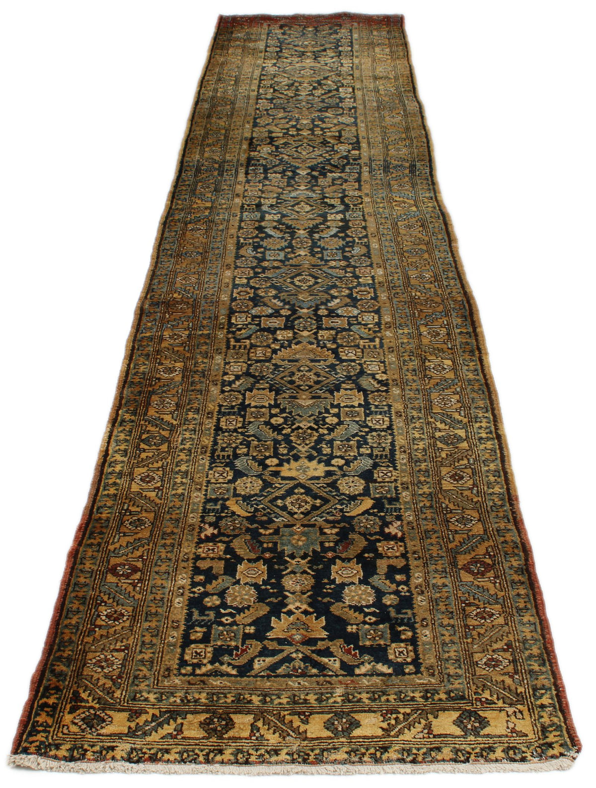 3x16 Navy and Yellow Persian Runner