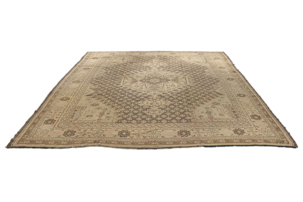 10x12 Brown Turkish Oushak Rug