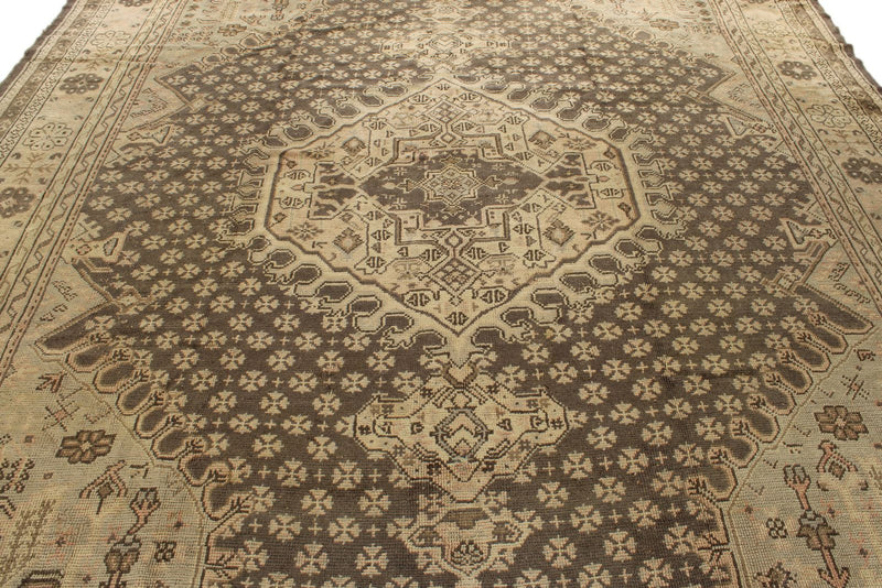10x12 Brown Turkish Oushak Rug