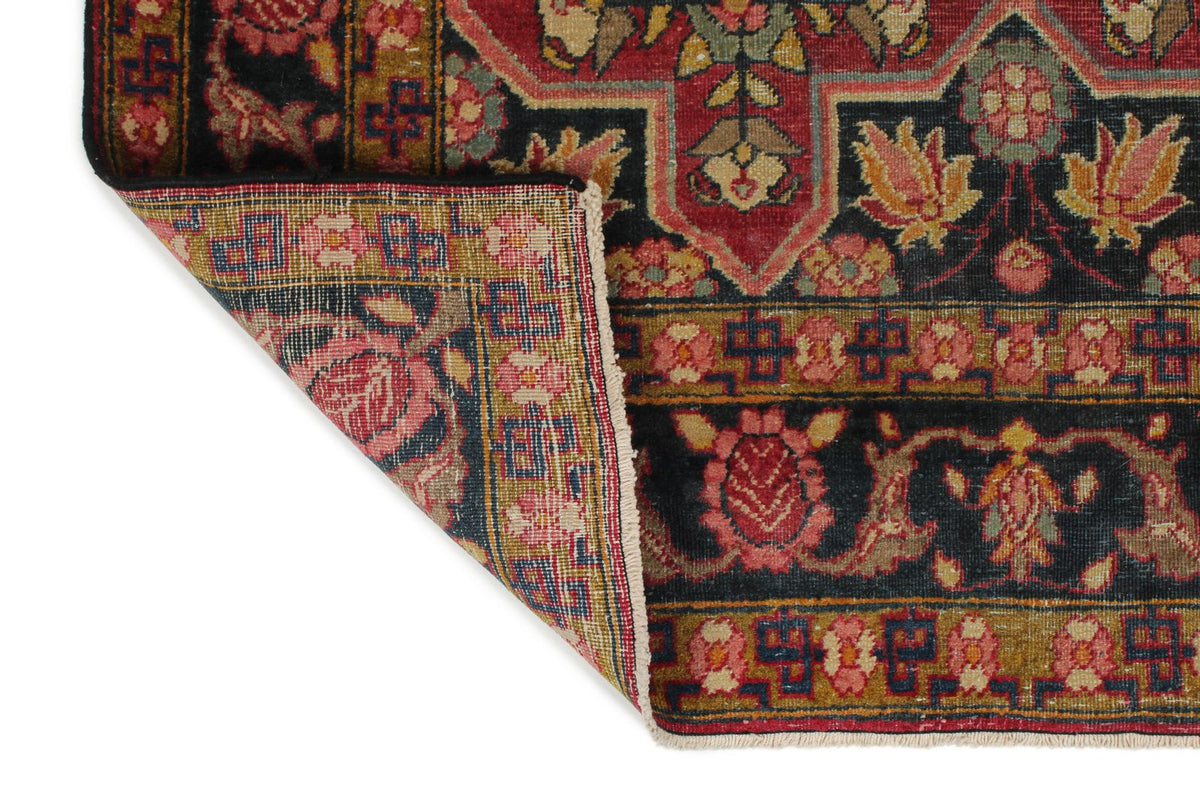 4x13 Charcoal and Multicolor Persian Runner