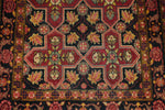 4x13 Charcoal and Multicolor Persian Runner