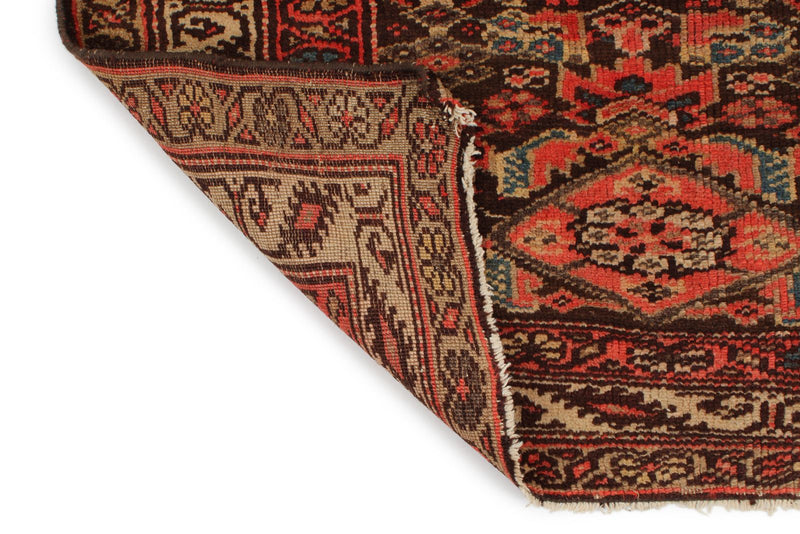 3x10 Brown and Ivory Persian Runner