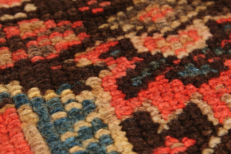 3x10 Brown and Ivory Persian Runner