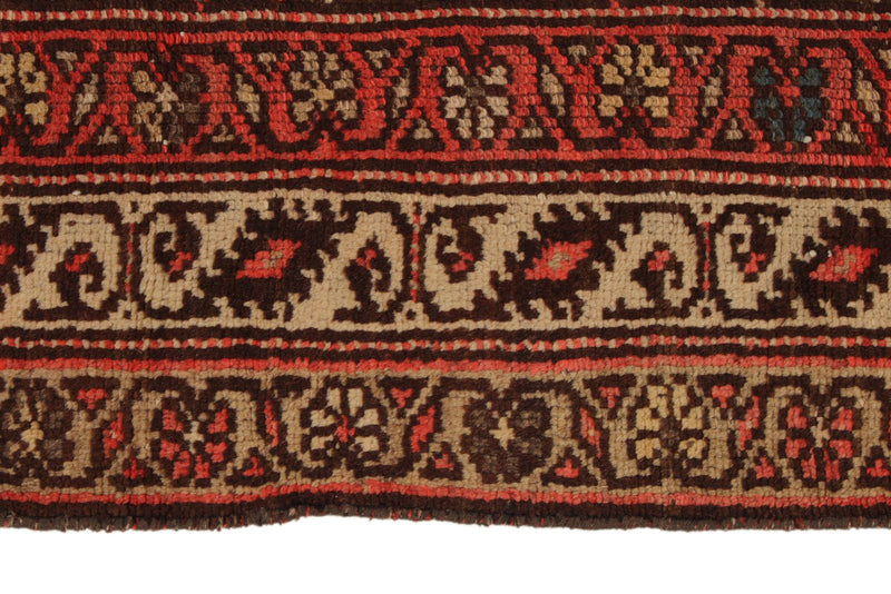 3x10 Brown and Ivory Persian Runner