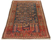 2x6 Blue and Rust Kazak Tribal Runner