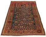 2x6 Blue and Rust Kazak Tribal Runner