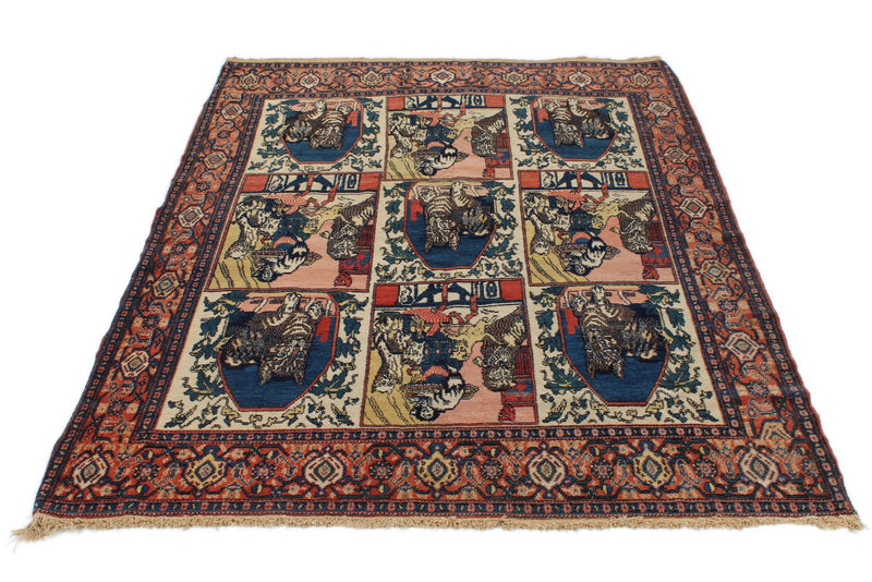 5x6 Multicolor Turkish Persian Rug