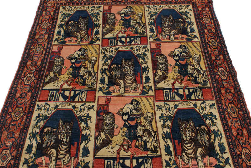 5x6 Multicolor Turkish Persian Rug