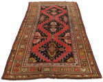 4x10 Red and Green Kazak Tribal Runner