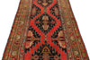 4x10 Red and Green Kazak Tribal Runner