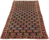 4x9 Navy and Brown Kazak Tribal Runner