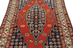 4x6 Red and Ivory Turkish Persian Rug