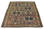 4x6 Multicolor Kazak Tribal Rug