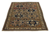 4x6 Multicolor Kazak Tribal Rug