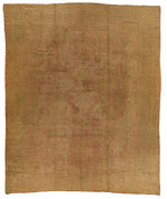 11x14 Rose and Green Turkish Oushak Rug