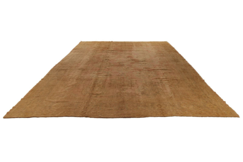11x14 Rose and Green Turkish Oushak Rug