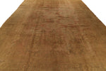 11x14 Rose and Green Turkish Oushak Rug