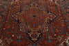 8x11 Red and Charcoal Persian Rug