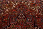 8x11 Red and Charcoal Persian Rug