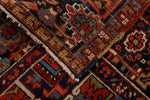 8x11 Red and Charcoal Persian Rug