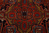 8x11 Red and Charcoal Persian Rug