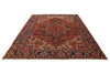 8x11 Red and Charcoal Persian Rug