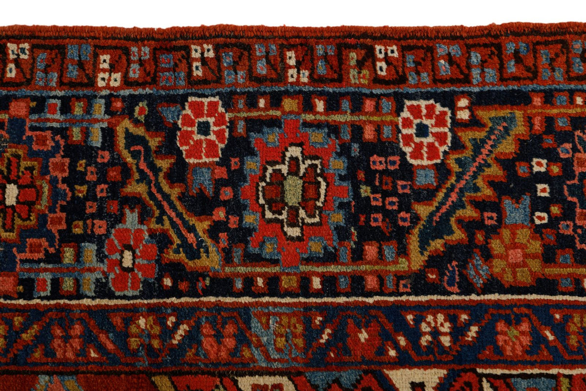 8x11 Red and Charcoal Persian Rug