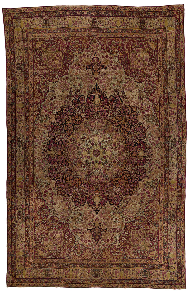 10x16 Beige and Multicolor Persian Rug
