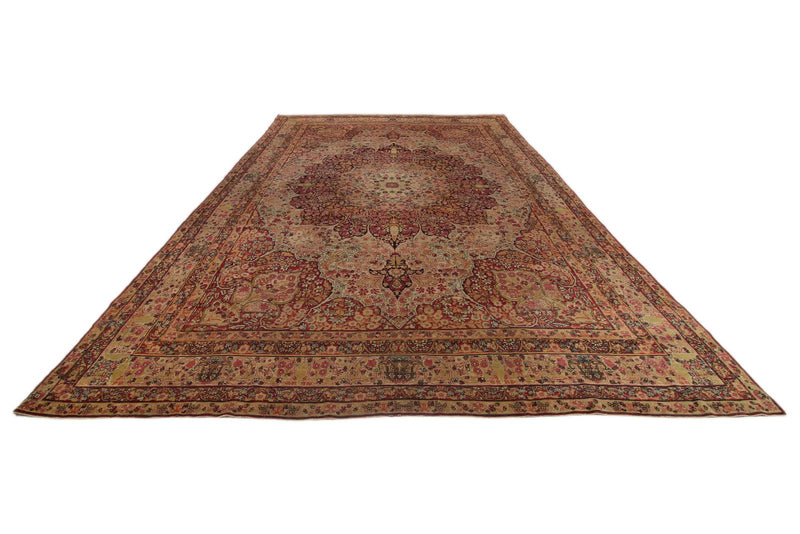 10x16 Beige and Multicolor Persian Rug