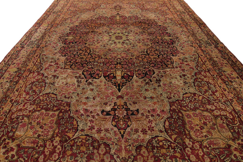 10x16 Beige and Multicolor Persian Rug
