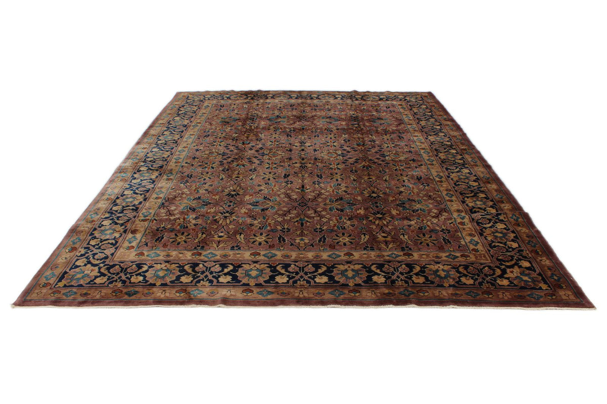 9x12 Purple and Navy Anatolian Traditional Rug