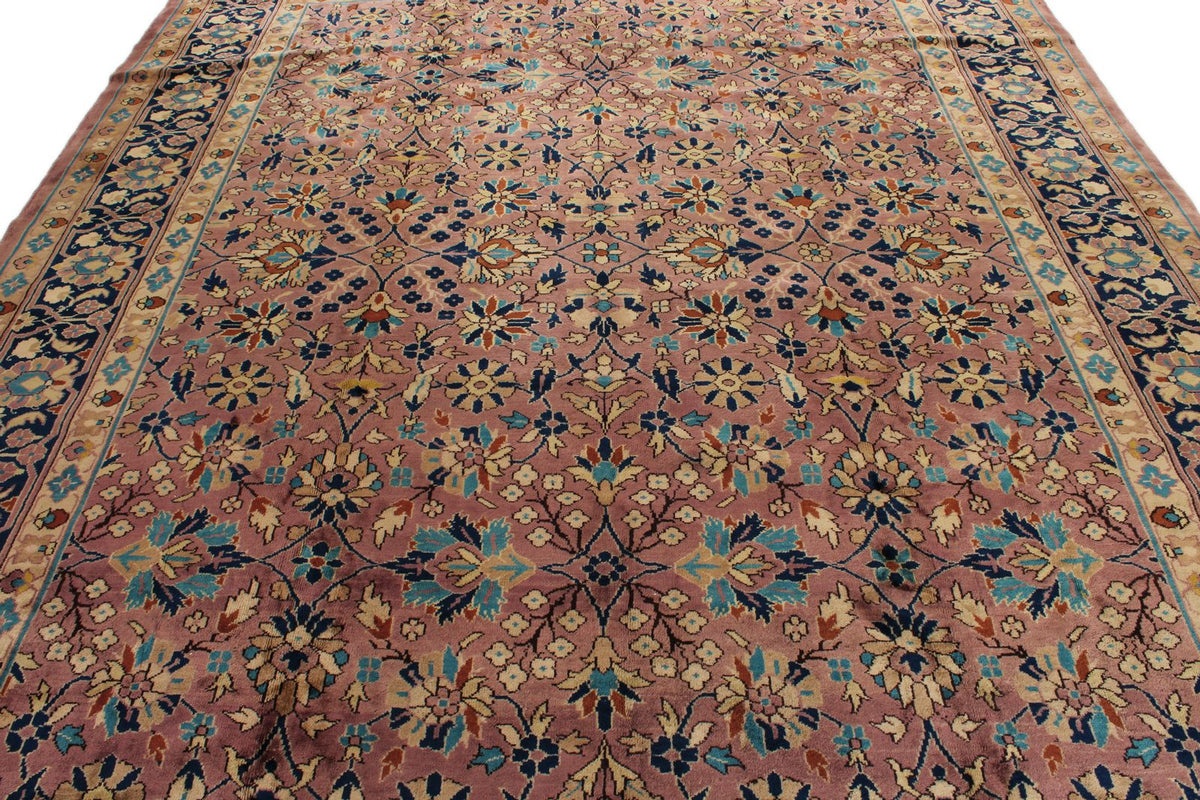 9x12 Purple and Navy Anatolian Traditional Rug