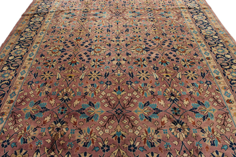 9x12 Purple and Navy Anatolian Traditional Rug