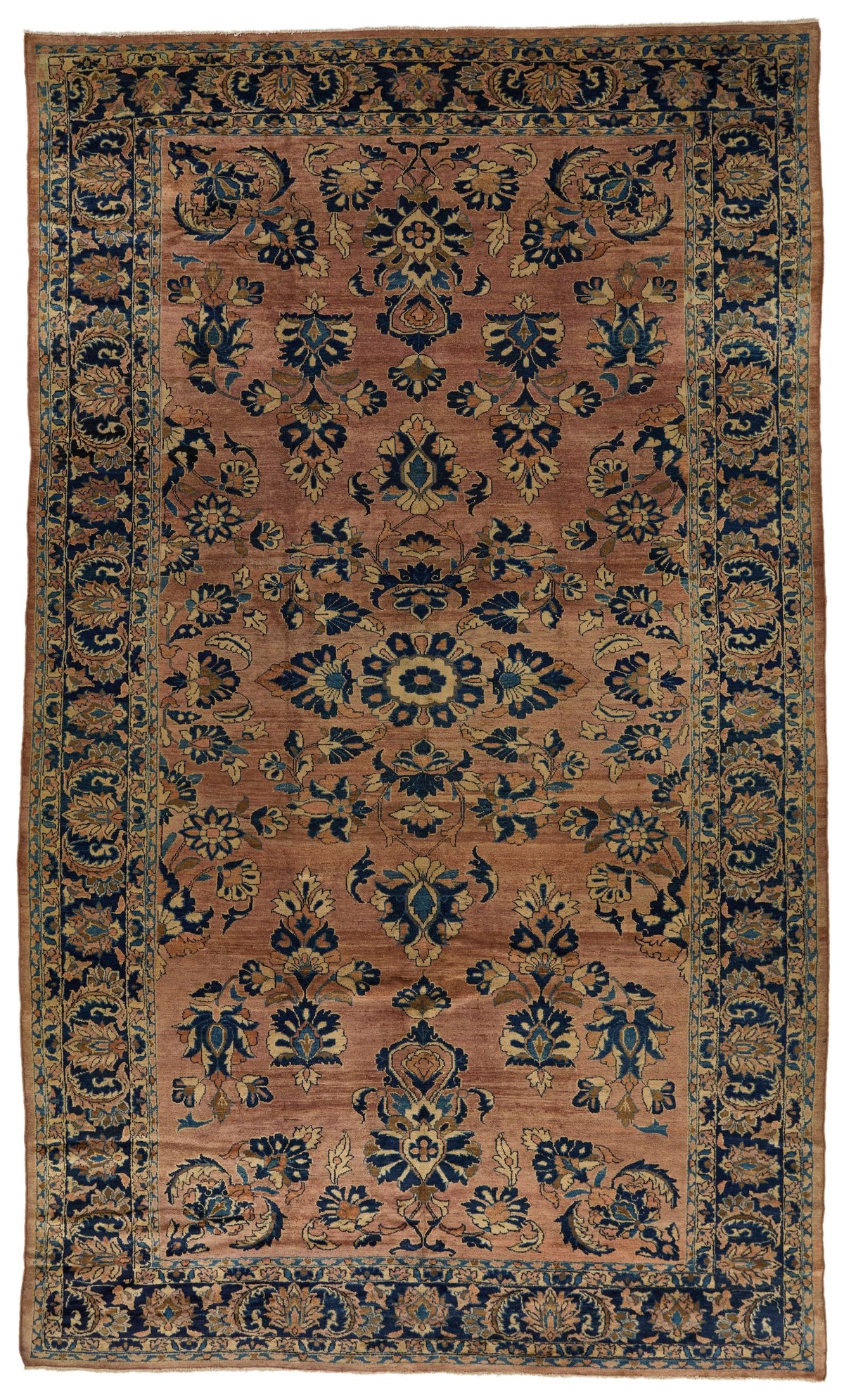 9x15 Rust and Navy Persian Rugs