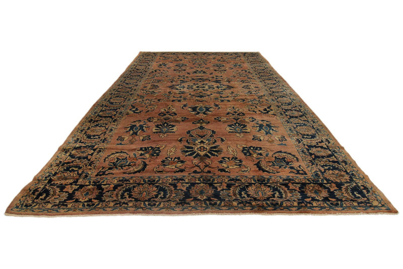 9x15 Rust and Navy Persian Rugs