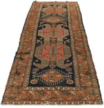 3x12 Charcoal and Rust Turkish Persian Runner