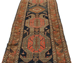 3x12 Charcoal and Rust Turkish Persian Runner