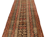3x12 Brown and Multicolor Persian Traditional Runner