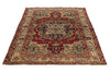 4x6 Burgundy and Ivory Persian Rug