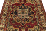 4x6 Burgundy and Ivory Persian Rug