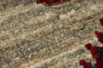 9x12 Navy and Burgundy Kazak Tribal Rug