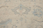 9x12 Beige And Blue Turkish Oushak Rug