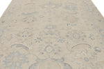 9x12 Beige And Blue Turkish Oushak Rug