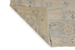 9x12 Beige And Blue Turkish Oushak Rug