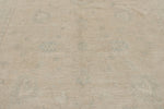 9x12 Ivory and Beige Turkish Oushak Rug