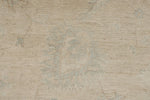 9x12 Ivory and Beige Turkish Oushak Rug
