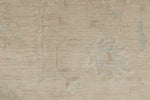 9x12 Ivory and Beige Turkish Oushak Rug