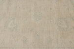 9x12 Ivory and Beige Turkish Oushak Rug
