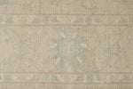 9x12 Ivory and Beige Turkish Oushak Rug