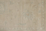 9x12 Ivory and Beige Turkish Oushak Rug